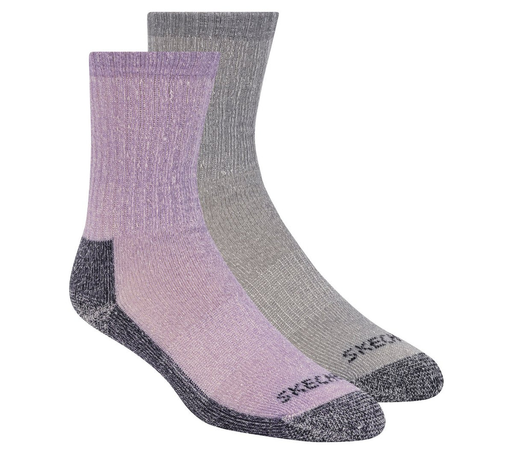 2 Pack Women's Crew Wool Socks|Skechers