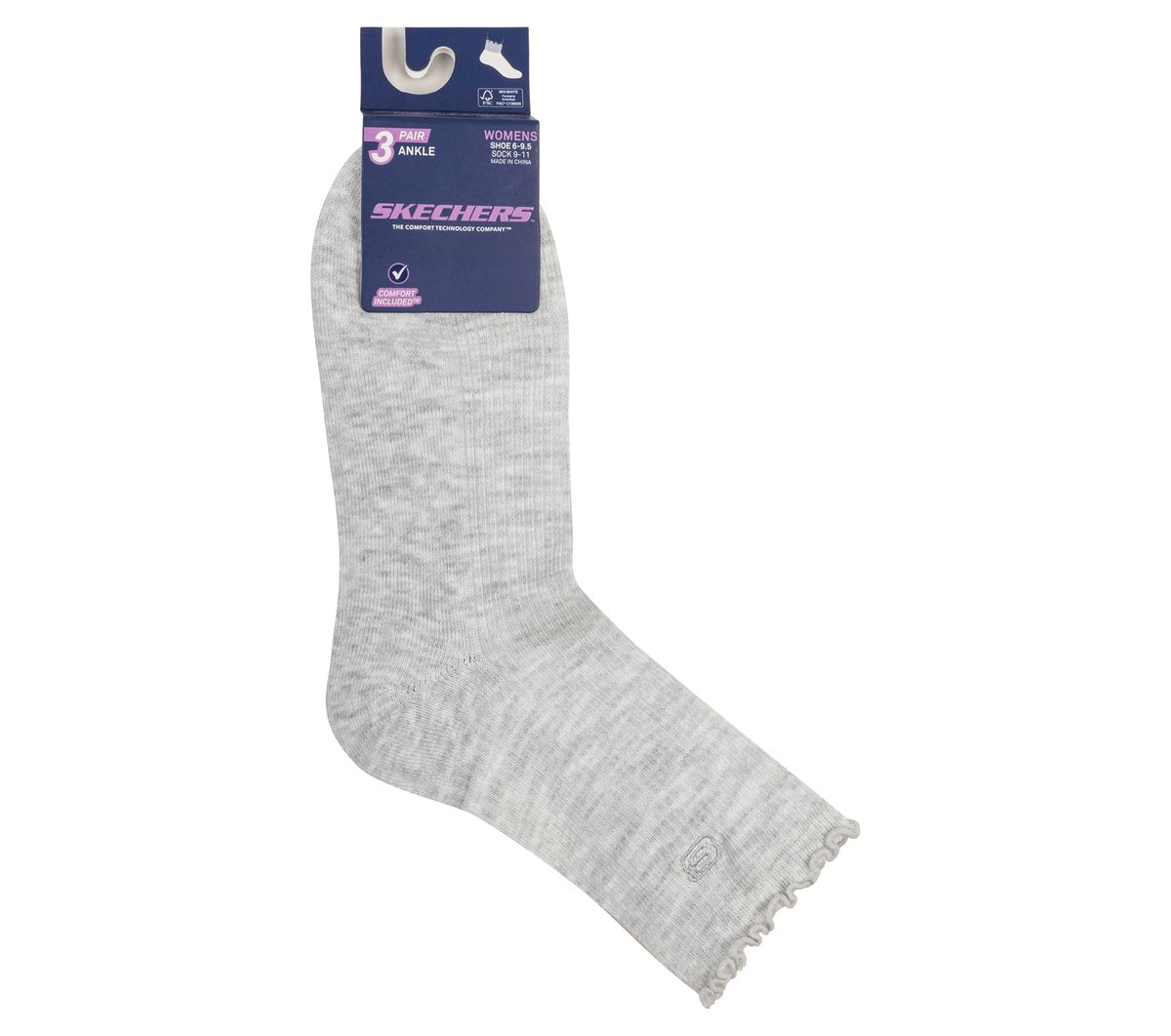3 Pack Women's Ankle Lettuce Socks|Skechers