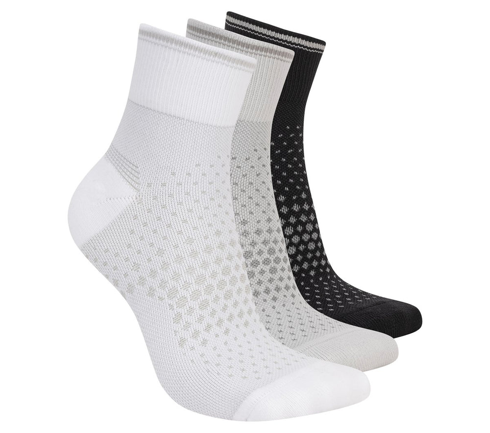3 Pack Women's Reflective Performance Quarter Socks|Skechers