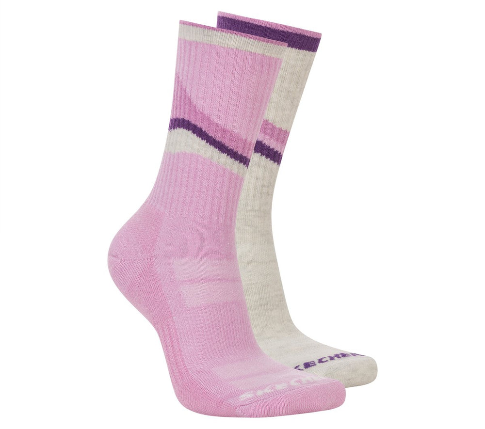 2 Pack Women's Crew Trail Socks|Skechers