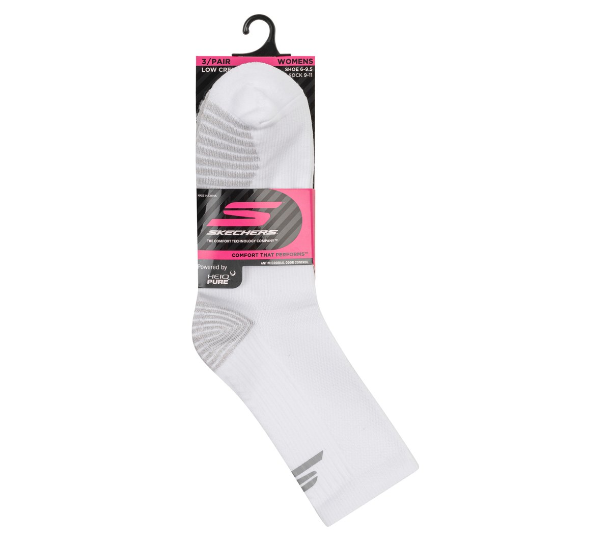 3 Pack Women's Half Terry Low Crew Socks|Skechers