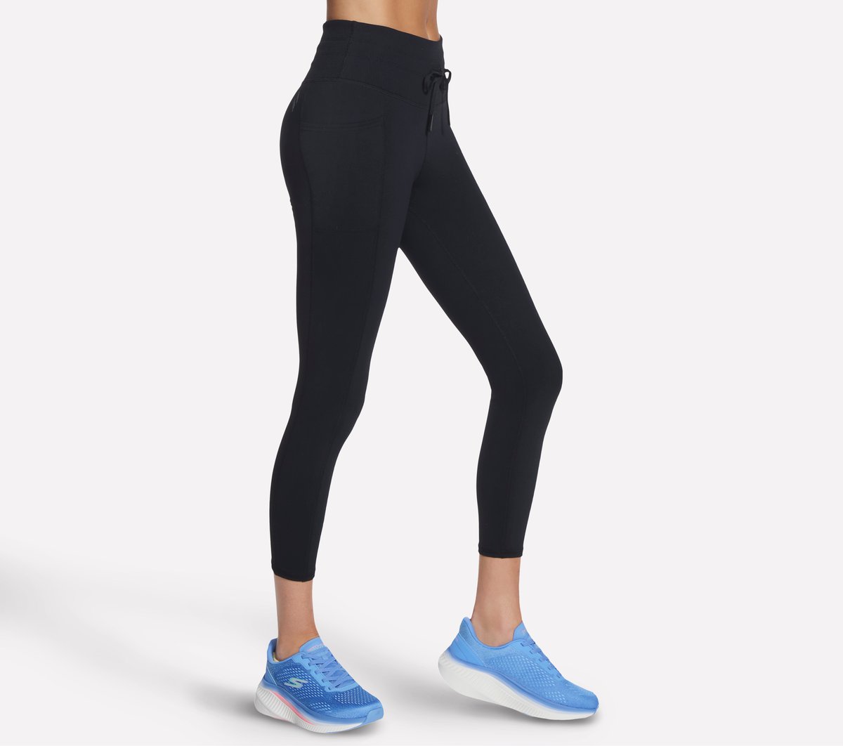 GO WALK Rib Mix High Waisted 7/8 Legging|Skechers
