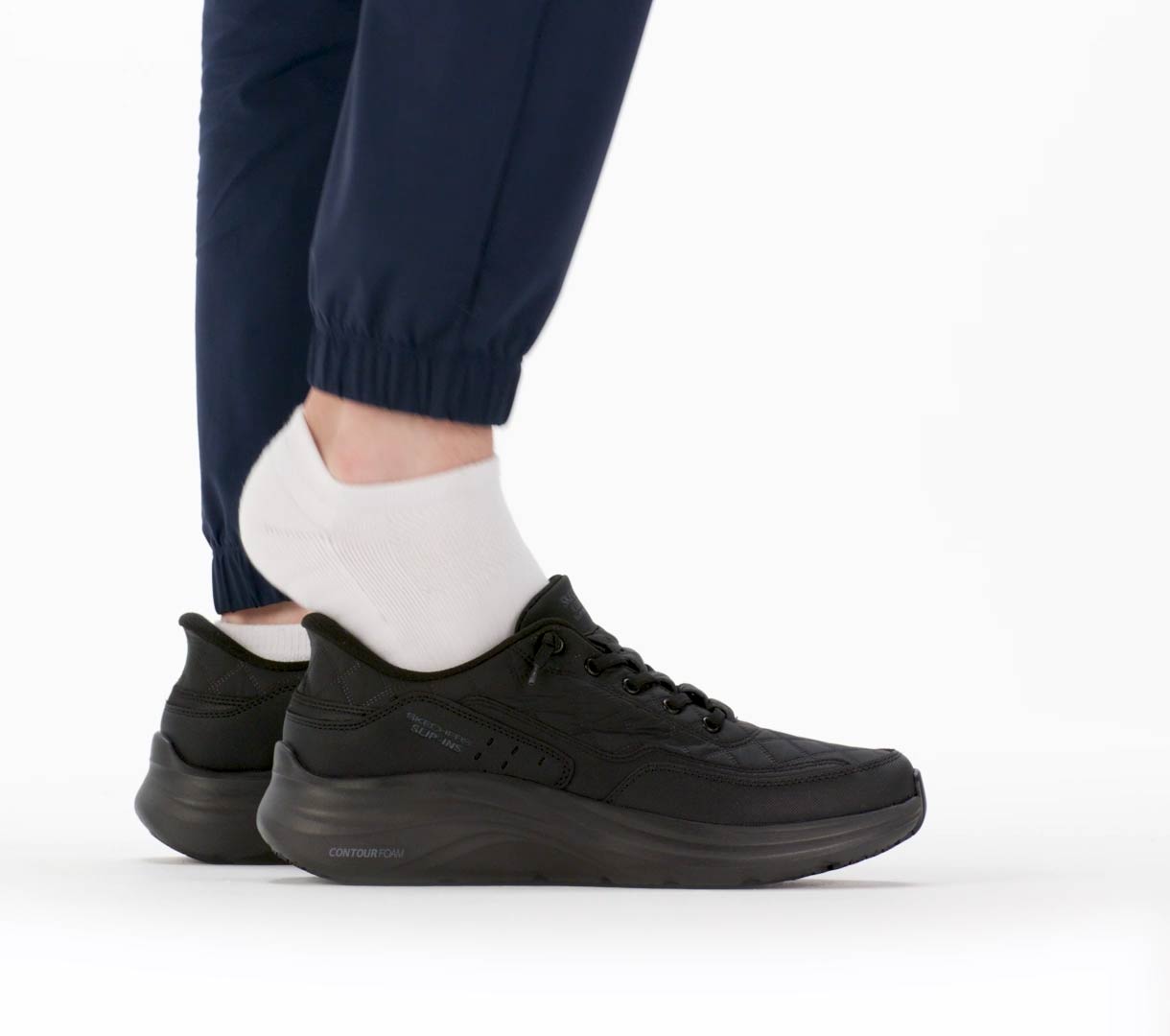 Slip-ins Work Slip-Resistant: Contour Foam - Cozy Fit|Skechers