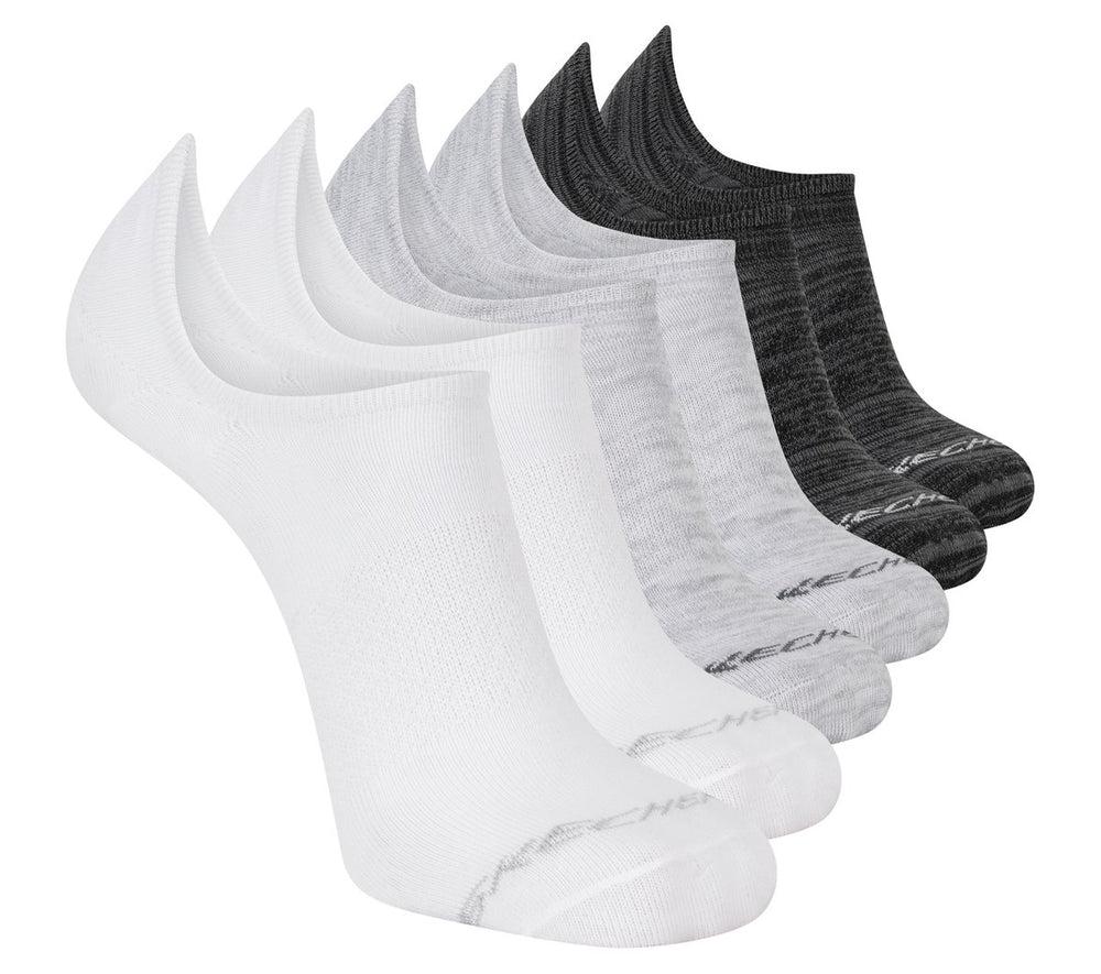 6 Pack Men's Sneaker Liner Socks|Skechers