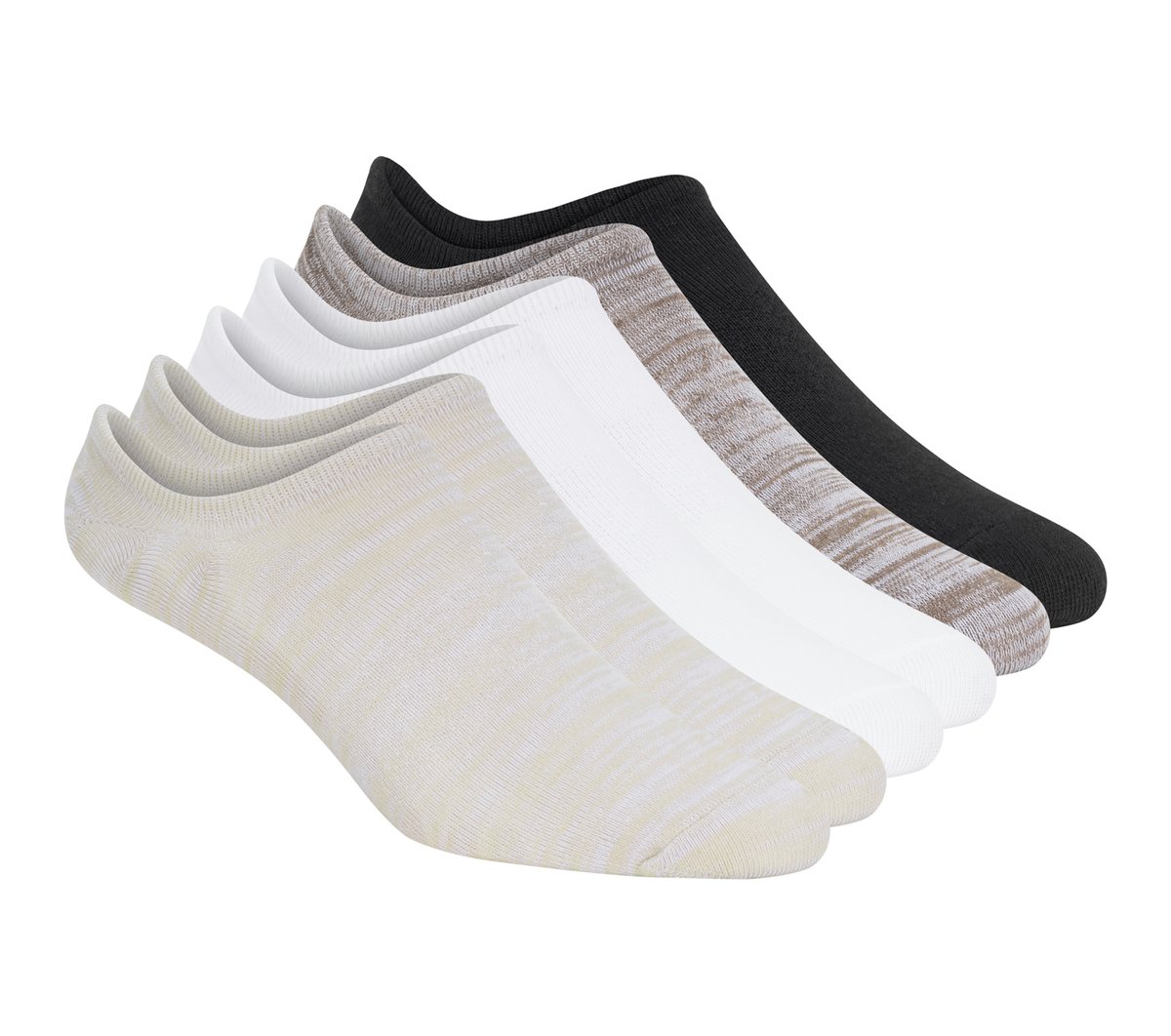 6 Pack Men's Sneaker Liner Socks|Skechers