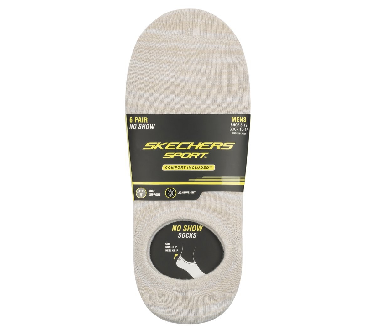 6 Pack Men's Sneaker Liner Socks|Skechers