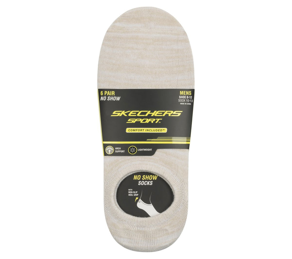 6 Pack Men's Sneaker Liner Socks|Skechers