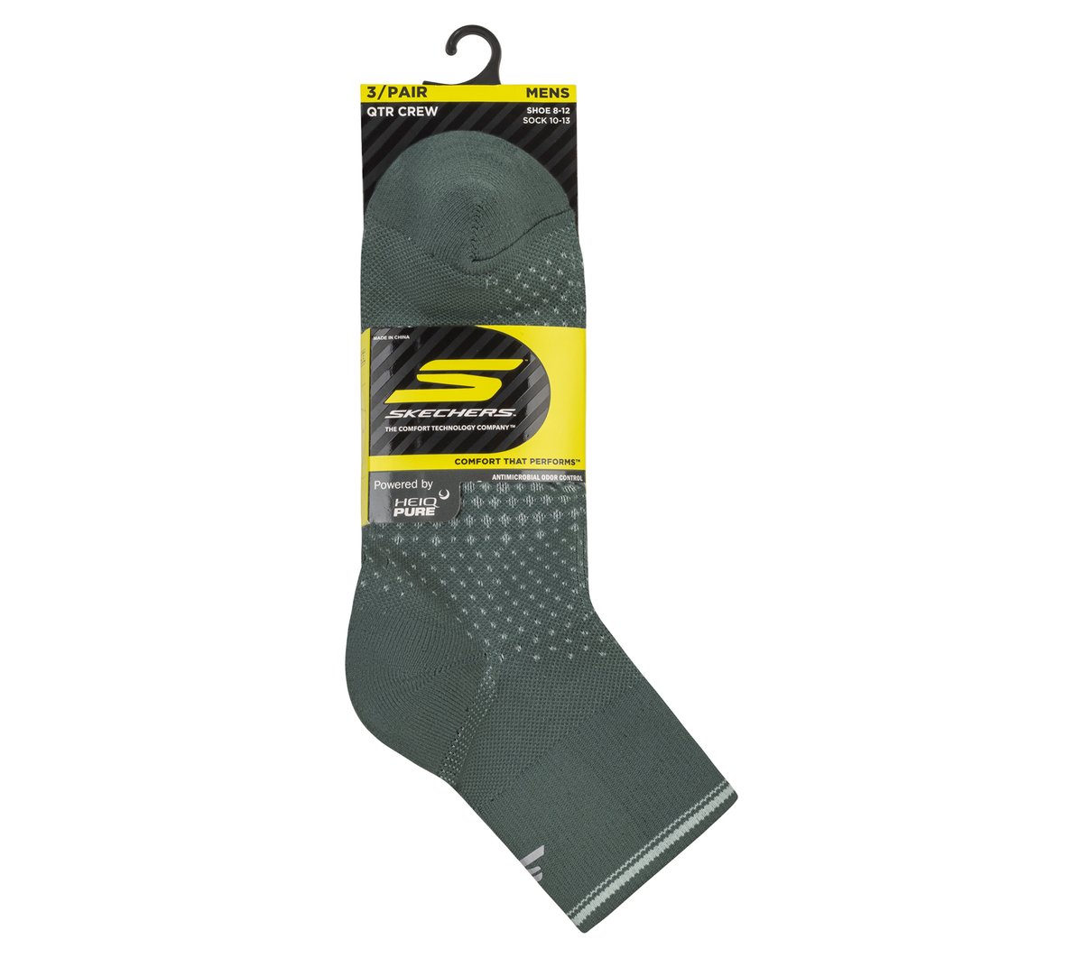 3 Pack Men's Performance Running Quarter Socks|Skechers