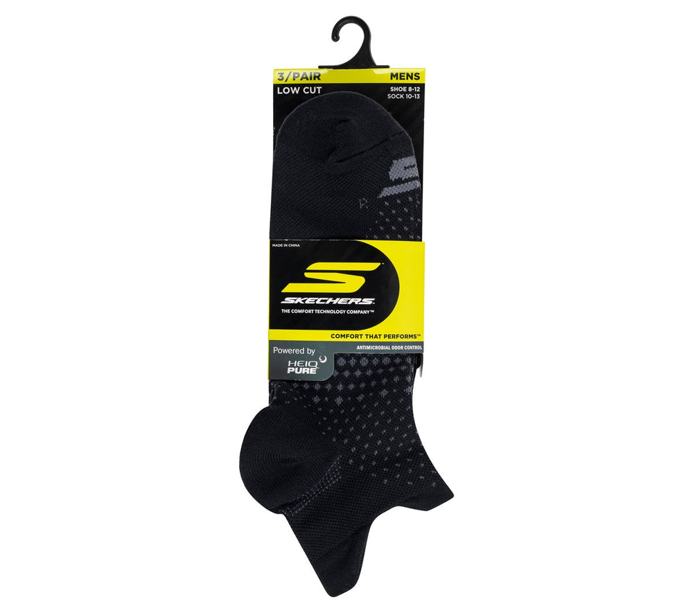 3 Pack Men's Low Cut Socks|Skechers