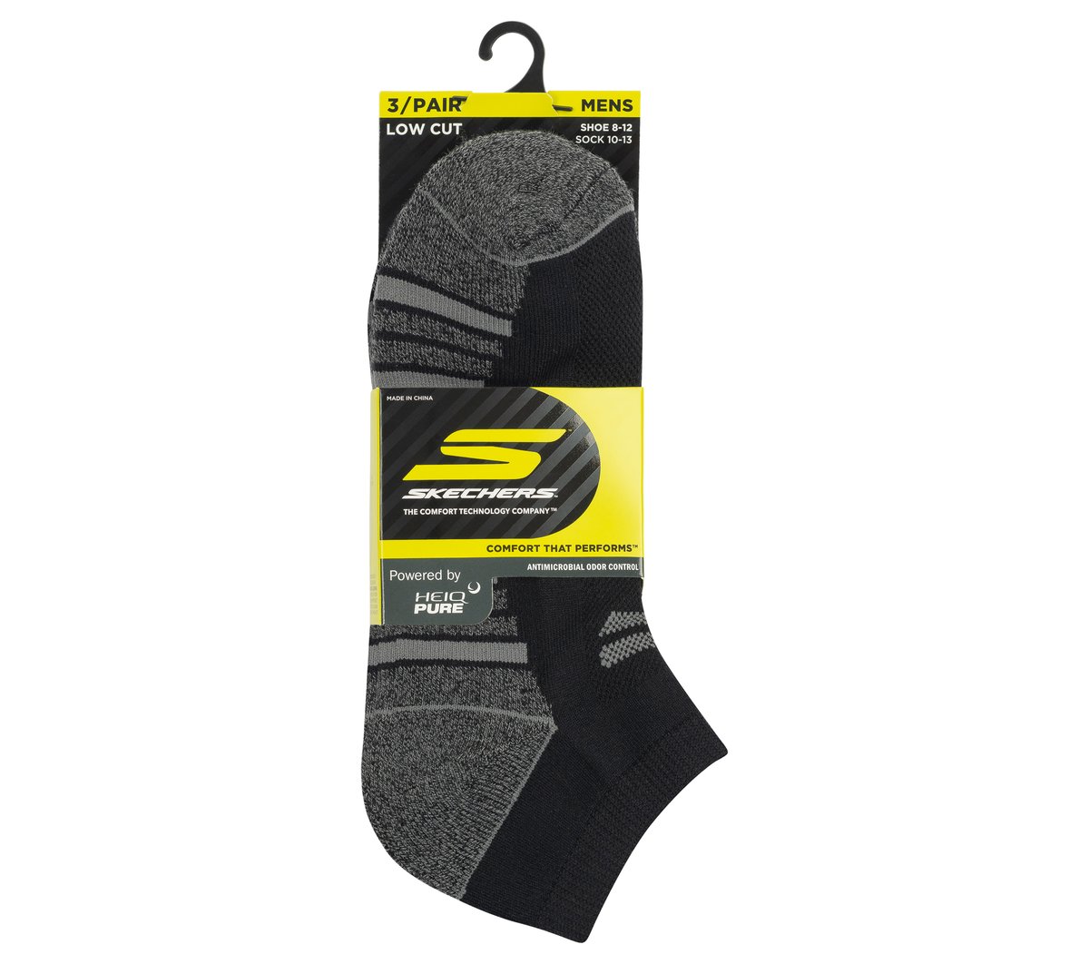 3 Pack Men's Half Terry Low Cut Socks|Skechers
