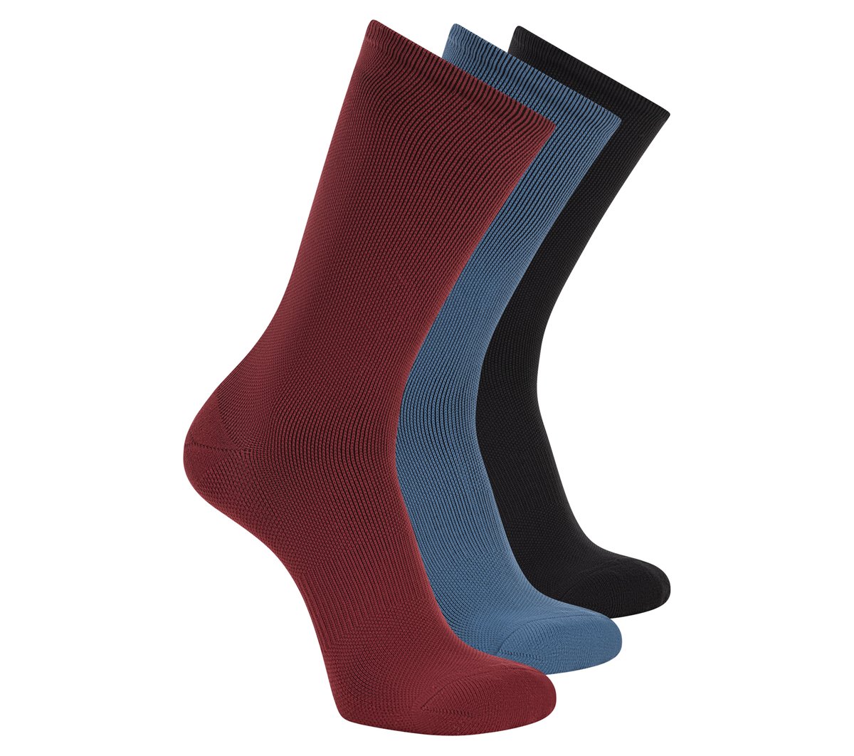 3 Pack Men's Reflective Performance Half Terry Crew Socks|Skechers