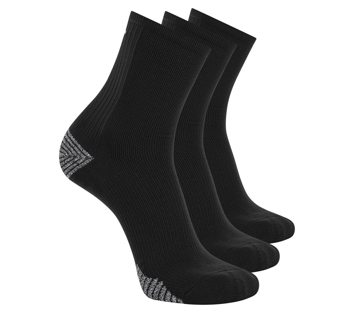3 Pack Men's Performance Running High Quarter Socks|Skechers